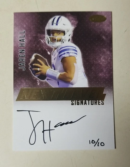 JAREN HALL 2023 SAGE HIGH SERIES NEXT LEVEL SILVER ON CARD RC AUTO 10/10 VIKINGS $29.99 - PicClick