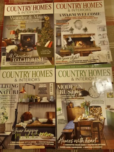 4 Country Homes and Interiors Magazines