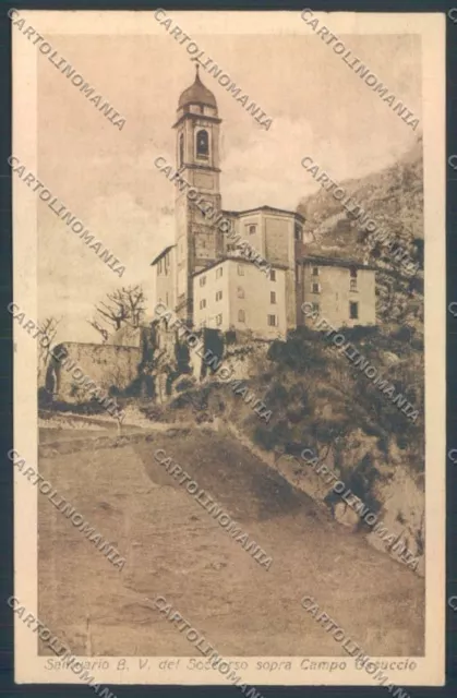 Como Ossuccio Madonna del Soccorso postcard LQ2692