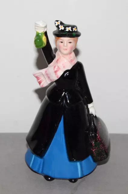 Vintage 60s Enesco Mary Poppins Figurine Walt Disney Productions No Umbrella