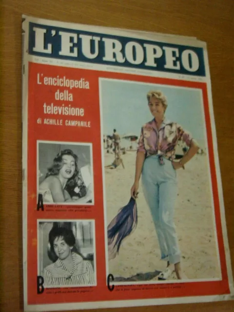 Europeo 1959/33=Edy Campagnoli=Afdera Franchetti=Arnaldo Graziosi=Martine Carol=