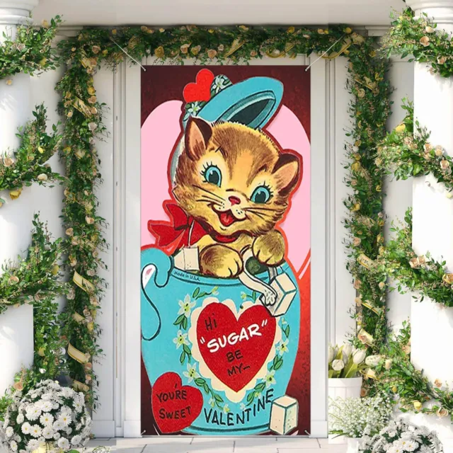 Party Decorations for Women Valentine's Day Door Cover Decoration Creative