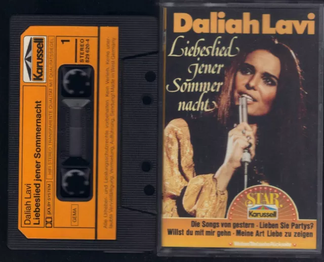 Daliah Lavi Liebeslied jener Sommernacht Oh wann kommst Du Tape MC Kassette, 125