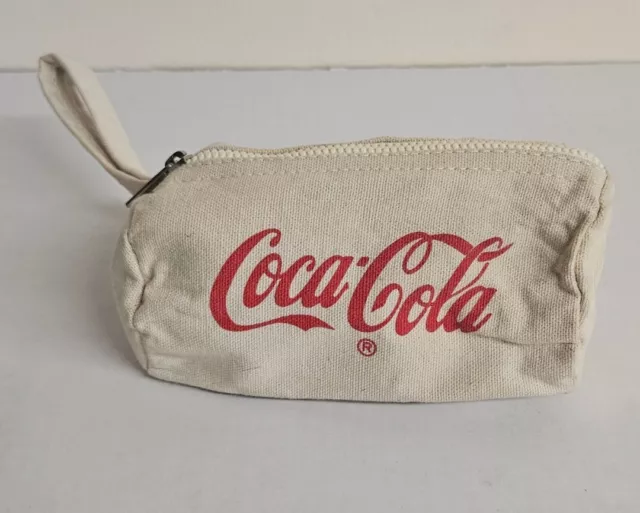 Rare Vintage 80s Coke Cola Keychain Duffel Bag Change Purse SHIPS FREE