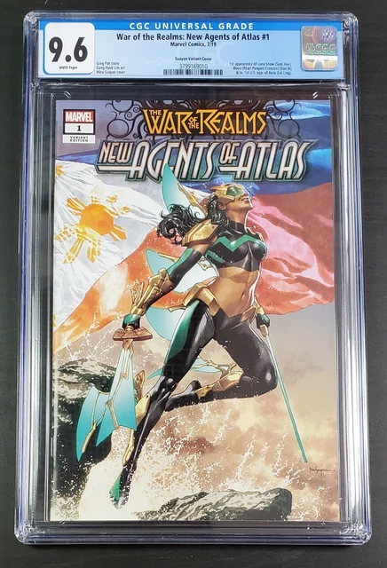 9.6 CGC War of Realms New Agents of Atlas #1 Suayan Variant 1st app Wave