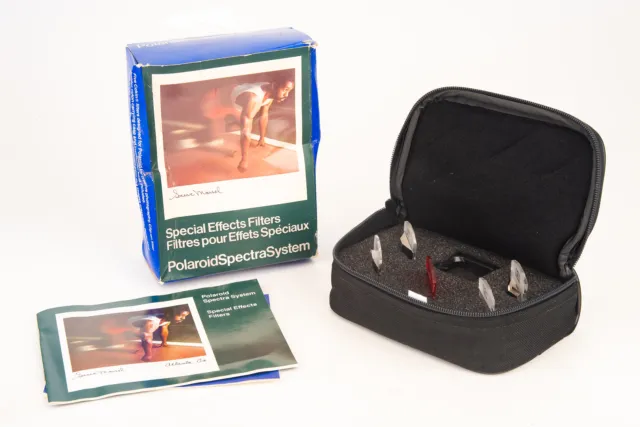 Juego de filtros de efectos especiales del sistema Polaroid Spectra como nuevo en caja con manual V26