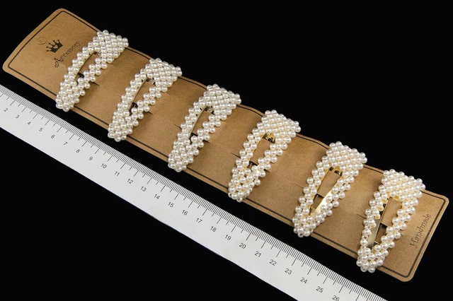 1 Stück Haarklammer Perle Haarspange Haarclip Haarschmuck Hochzeit *
