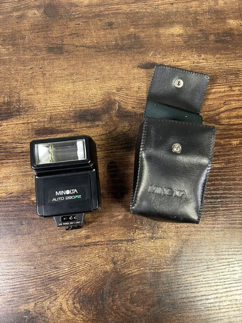 MINOLTA AUTO ELECTROFLASH 280 PX Flash Case Made in Japan