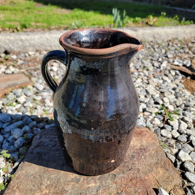 Maryland Bud Hewell Gillsville Georgia Pottery Milk Pitcher Antique Maryland Bud Hewell Gillsville Georgia Pottery Milk Pitcher Antique