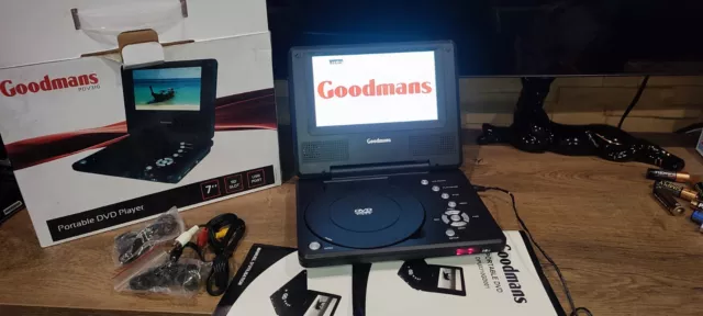 Portable Dvd Player Goodmans 7 Inc USB SD