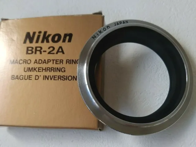 [Almost unused] Nikon BR-2 A Macro Adapter Ring Attachment size for 52mm lenses