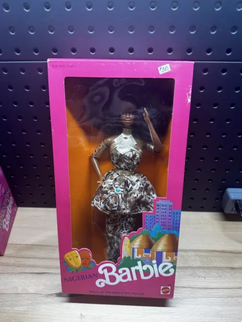 Nigerian Barbie Dolls Of The World DOTW 1989 Mattel 7476 NRFB