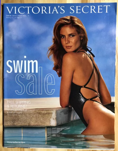 Victoria's Secret Swim Sale Summer 2001 Catalog Vol.1, 88 pages Heidi Klum Cover