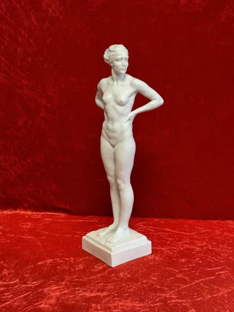 Art Deco Akt Skulptur Nude Adolf Daumiller für  Rosenthal Porzellan Figur #324