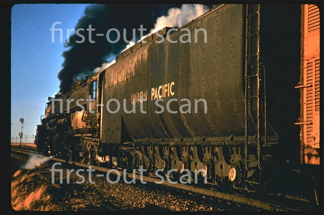 D DUPLICATE SLIDE - Union Pacific UP 4001 STEAM Big Boy Action on Freight 1950s