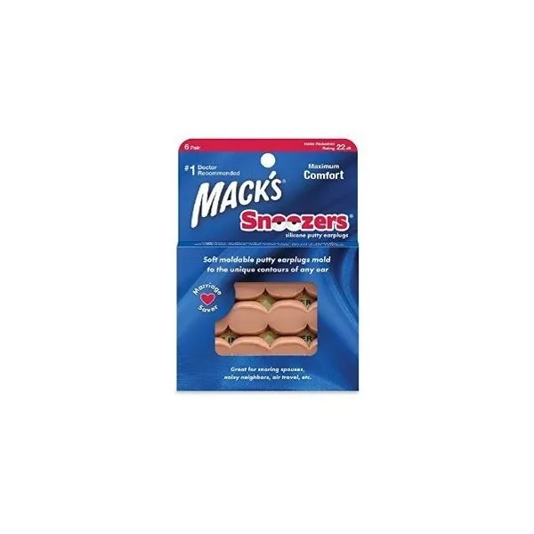Mack's ( Macks ) Snoozers Silikon Kitt Ohr Stecker X 6 Paar