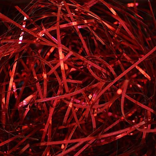 PreciousMetal Metallic Shreds, 10 lb., Red, 1/Case