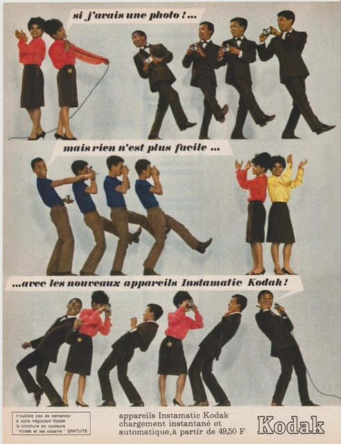 publicité de presse  Appareil Photo Instamatic Kodak 1964 french press ad