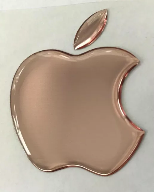 1 Stück x Apple-Aufkleber 3D-gewölbte Apple-Aufkleber für MacBook / 49 x 39...