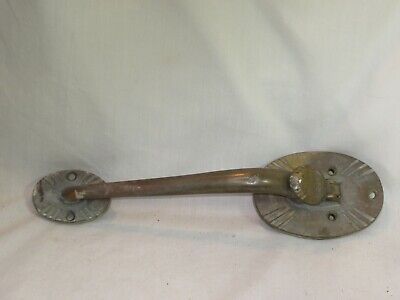 vintage antique ornate brass door handle pull entry way architectural lever