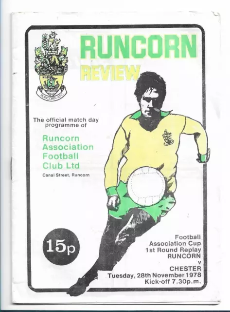 1978/79 Runcorn v Chester FA Cup 1st Round Replay