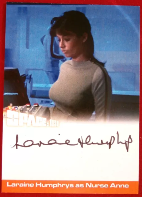 SPACE 1999 - LARAINE HUMPHRYS as Nurse Anne - Personally Signed Autograph Card