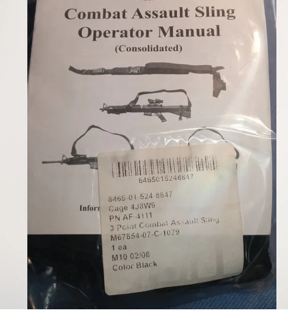 New USMC 3 Point Combat Assault Sling AF-4111 8465-01-524-8847