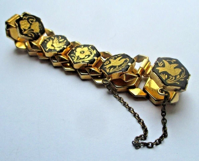 Bracelet élégant doré effet diamant - Montres & Bijoux