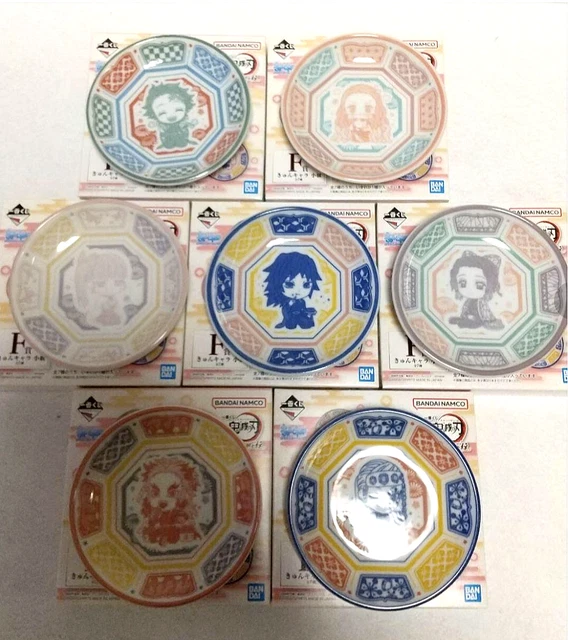 Ichiban kuji A Demon Slayer Hashira Prize F Kyun Chara small plate complete set