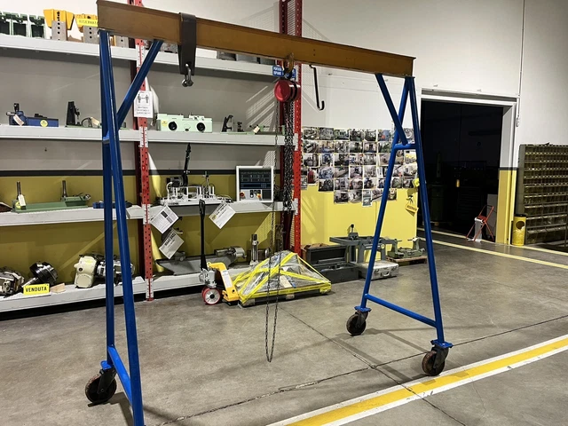 Ejoyous Paranco A Puleggia Con Fune In Nylon | Portata 4000 Libbre | Gancio Regolabile | Per Sollevamento Industriale E Cantieri