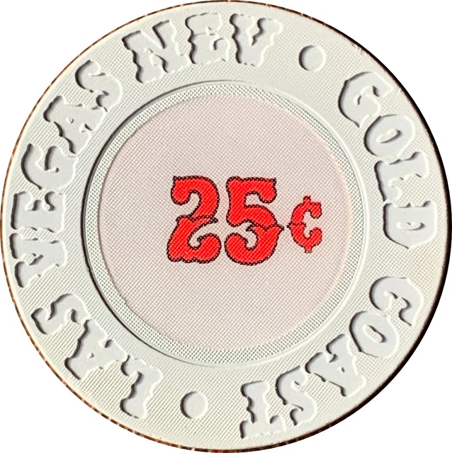 SCARCE 25¢ Chip From The Gold Coast Hotel Casino Las Vegas NV House Mold