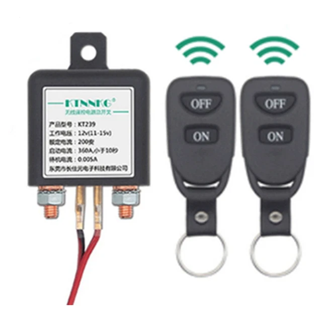 BATTERY KILL SWITCH Disconnect Car Isolator Free Dual Wireless Remote