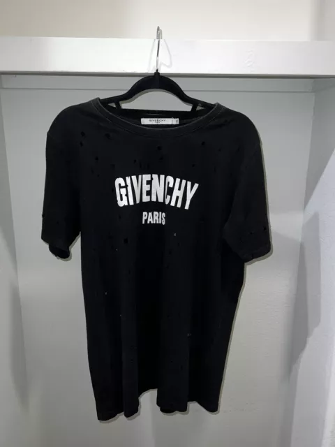 Givenchy Paris Black Logo Print SLIM FIT T-Shirt