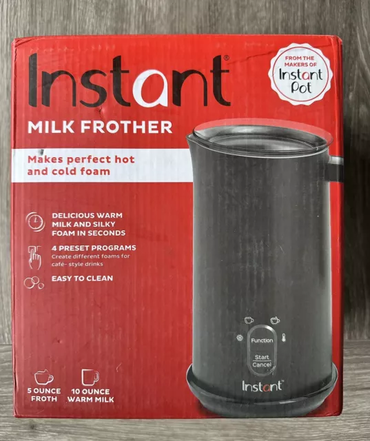 Instant Pot Instant Milk Frother 10oz/295ml Hot/Cold Foam Maker NEW NIB