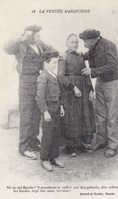 CPA Vendée 85 - Jeune Maraichin En Yole, Carte Postale Ancienne Début 1900
