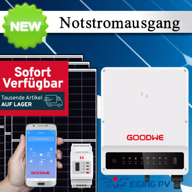 10kW Notstrom Photovoltaikanlage Solaranlage Komplettpaket Hybrid PV Anlage