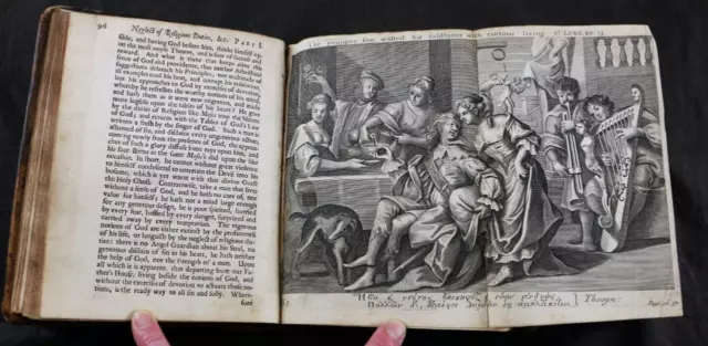 1683 Goodman Penitent Pardoned Sin Prodigal Son Plates + Divine Providence Calf