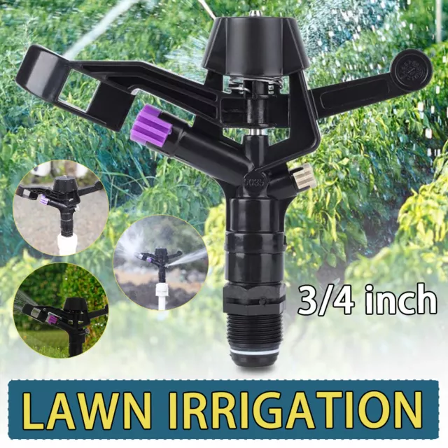 3/4 Inch Lawn Sprinkler Head 360° Rotating Rocker Arm Water Sprayer Irrigation