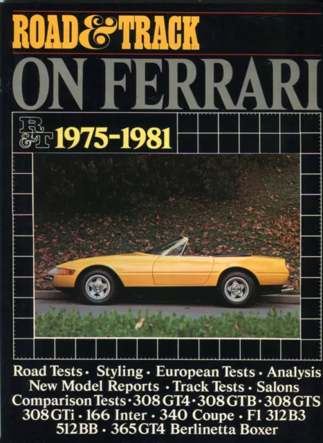 Ferrari 1975-1981 308 GTB GTS GT4 512BB 365GT4 - LIBRO UTILE BROOKLANDS