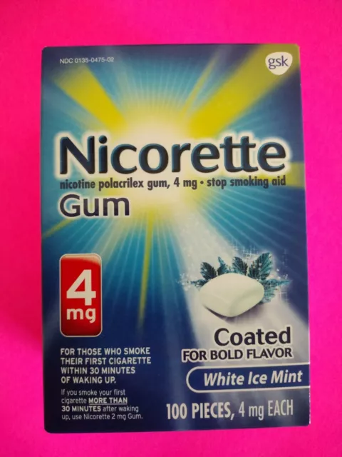 *~70% de descuento DESCUENTO** Nicorette - Hielo Blanco Como Nuevo - Paquete de 4 mg - 100 - VENCIMIENTO -05/2025