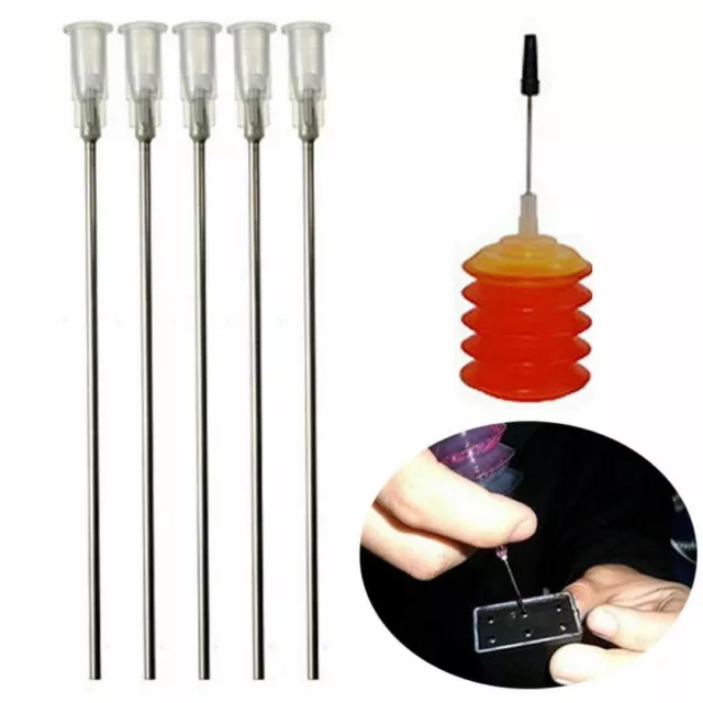 Industrial 5pcs/Set  16Ga Blunt Dispensing Adhesive Stainles Steel Syringe Needl