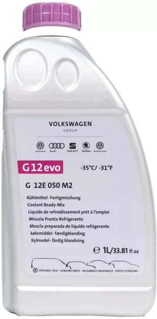 Genuine Volkswagen Audi SEAT Skoda G12E050A3 Coolant G12 Evo Ready