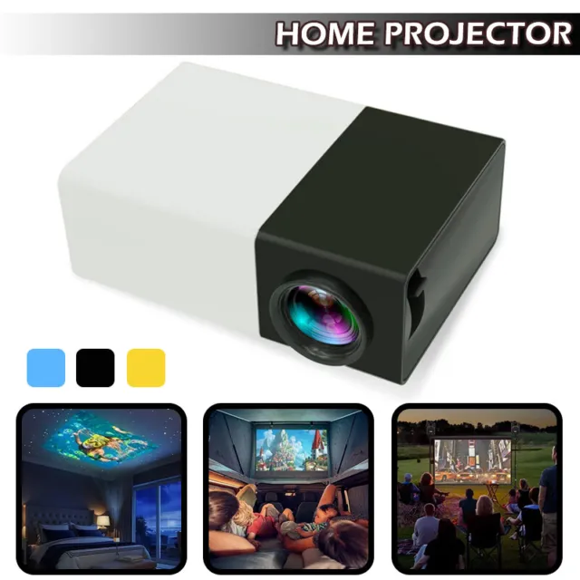 Portable Mini Pocket ED Projector 1080 Full HD Home Theater USB HDMI AV SD ~b 2
