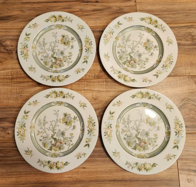 Vintage Royal Doulton TONKIN TC 1107 Dinner Plates Set of 4 Made In England 1974