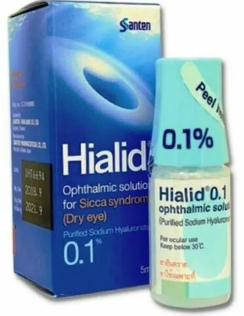 5 Cajas Japón Santen Hialid 0.1 Solución oftálmica Gotas para ojos para...
