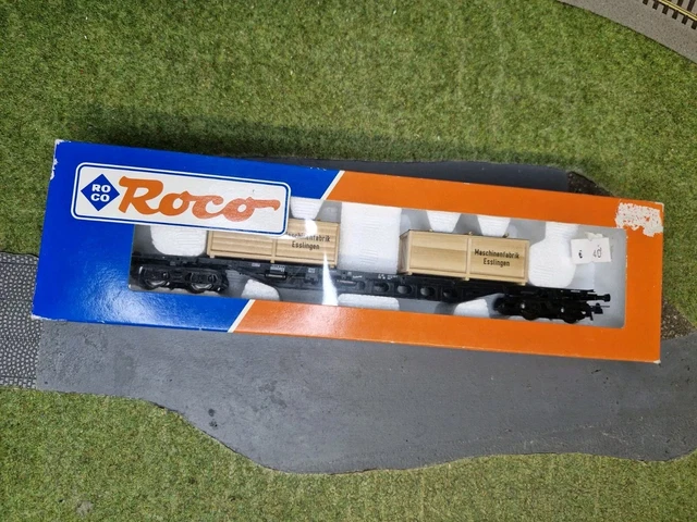 ROCO 4360 WAGON Plat A Bogies Transport De Troncs EUR 15,00 - FR