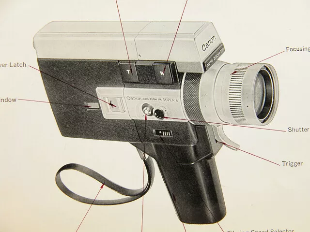 Vintage Canon Auto Zoom 518 Movie Camera Factory INSTRUCTION MANUAL Original 2