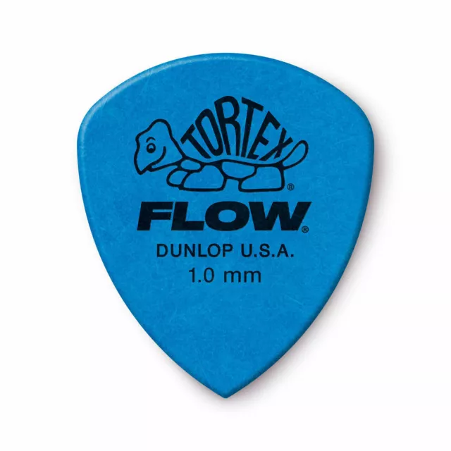 6 x Jim Dunlop Tortex FLOW 1.00MM Gauge Guitar Picks 558R Plectrums