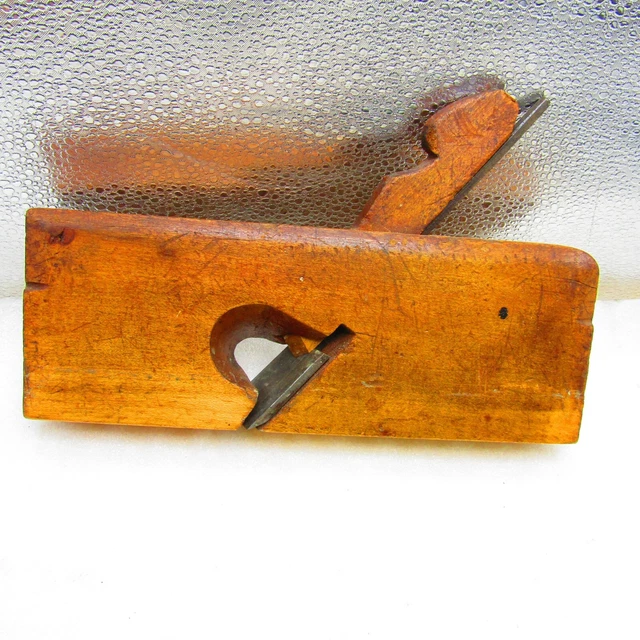 Wood rabbet molding plane by A. Monty, Quebec