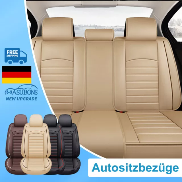 Kaufe ELUTO Full Luxury Upgrade PU-Leder-Autositzbezug, wasserdicht,  universeller Auto-SUV-LKW-Sitzkissenbezug, Schutzbezug,  Auto-Innenraum-Sitzbezug
